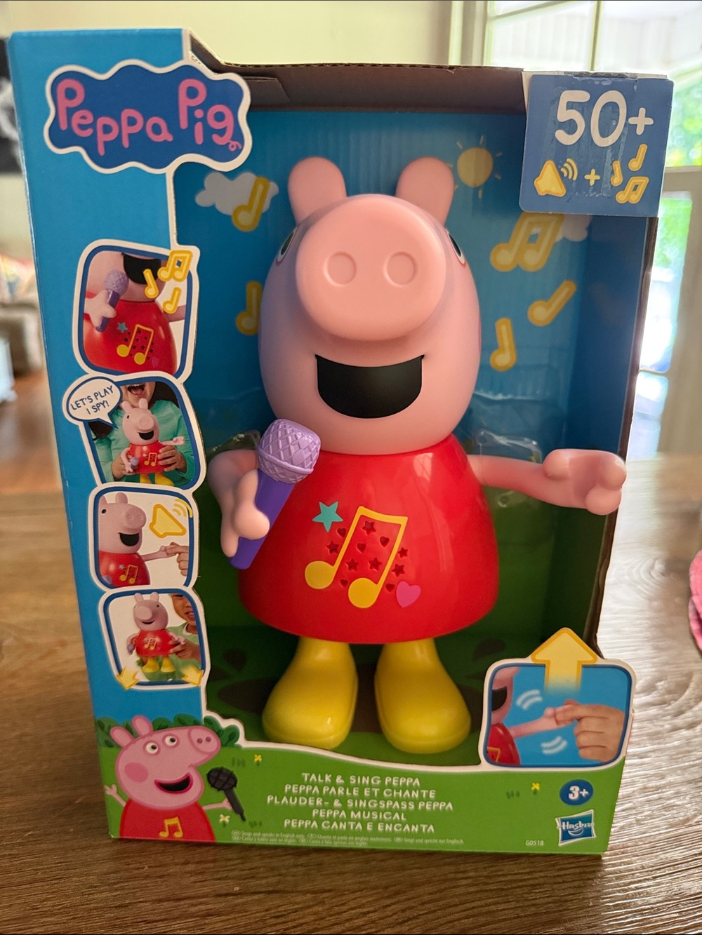 Peppa Pig Singing Figure Toy - Pink, Red & Yellow